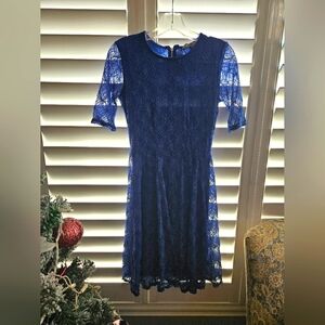 JLee blue lace dress size small